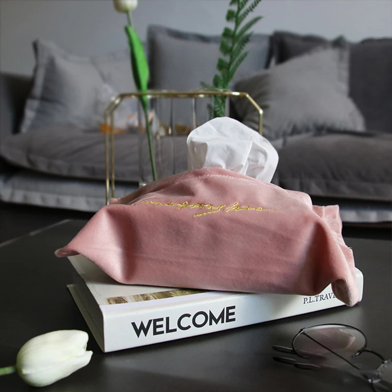 

Органайзер для хранения салфеток, многофункциональный настольный органайзер из голландского флиса и бархата, декоративный чехол для салфе...