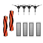 Моющиеся компоненты для Roborock S55 Roboric, наборы деталей для пылесоса, основная щетка, боковая щетка, Hepa фильтр, Швабра, тканевое колесо