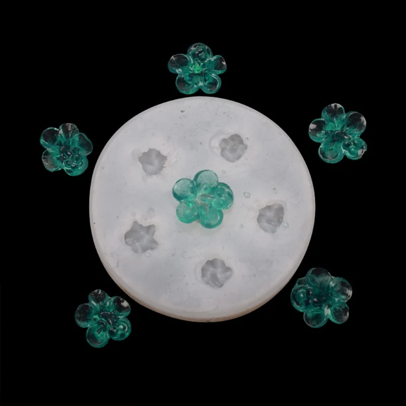 

3 Styles Cute 3D Rose Flower Resin Casting Mold Cherry Floral Pendant Epoxy Resin Molds Flower Jewelry Making Craft Tool