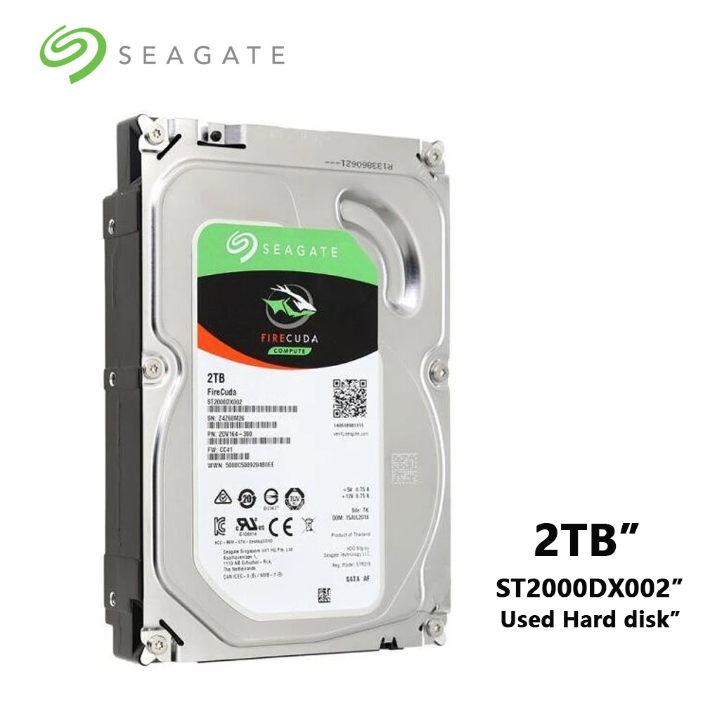 Seagate 2 ТБ FireCuda Gaming SSHD (твердотельный гибридный диск)-7200 об/мин SATA 6 ГБ/сек. 64 МБ кэш