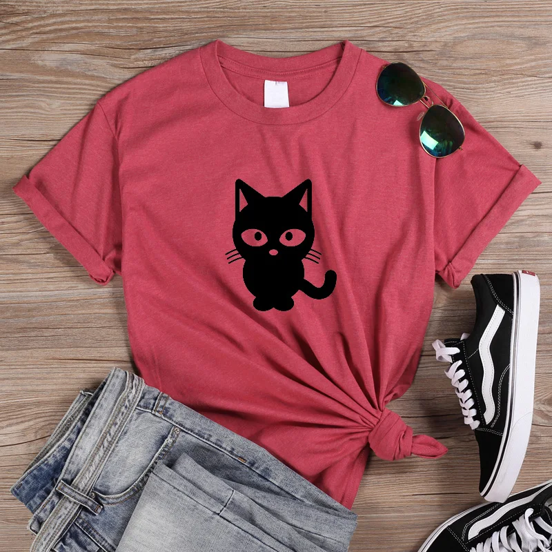 Женская футболка с короткими рукавами ONSEME рисунком кота дораэмона Q 428 лето