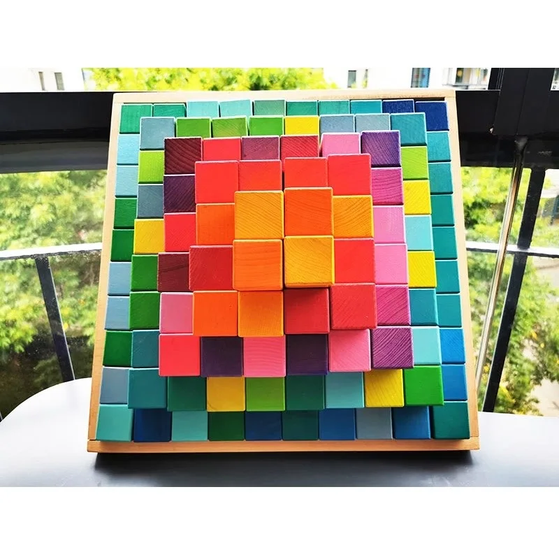 pyramid stacking blocks