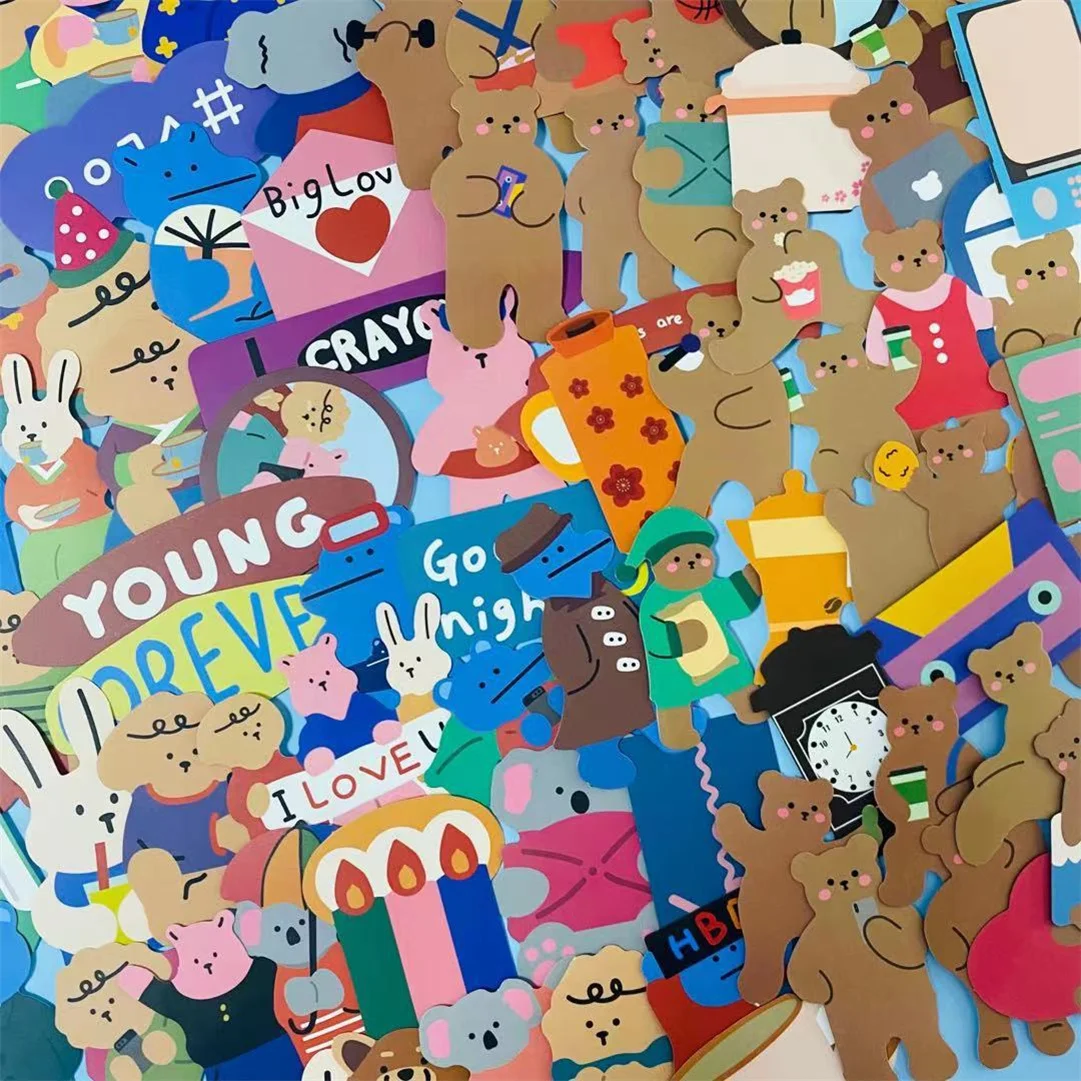 

50PCS Fashion New DK Travel Bear Graffiti Waterproof Phone Case Car Fridge Water Cup Helmet Decoration Sticker Wholesale