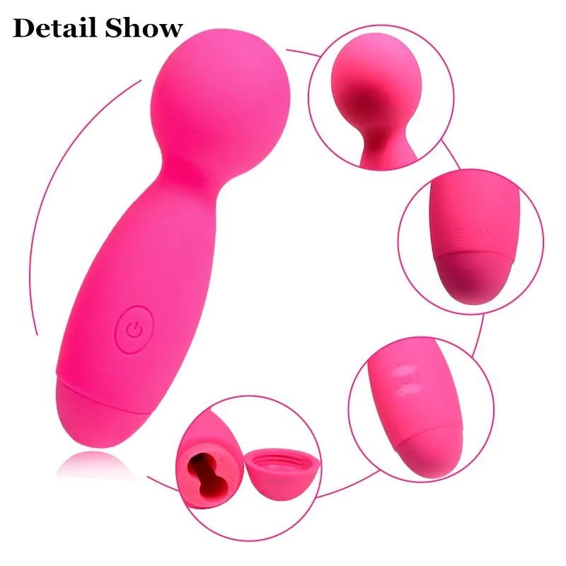Powerful Clit Vibrator For Woman Huge AV Magic Wand Personal Body Massage Clitoral Stimulator Big Head Erotic Sex Toys | Красота и