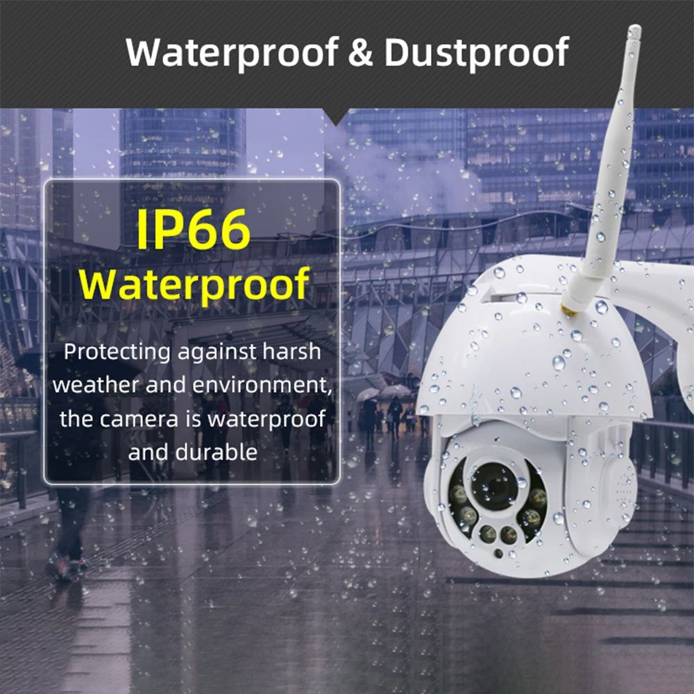 Ip-камера 1080P Wifi камера безопасности скоростная купольная Поворотная