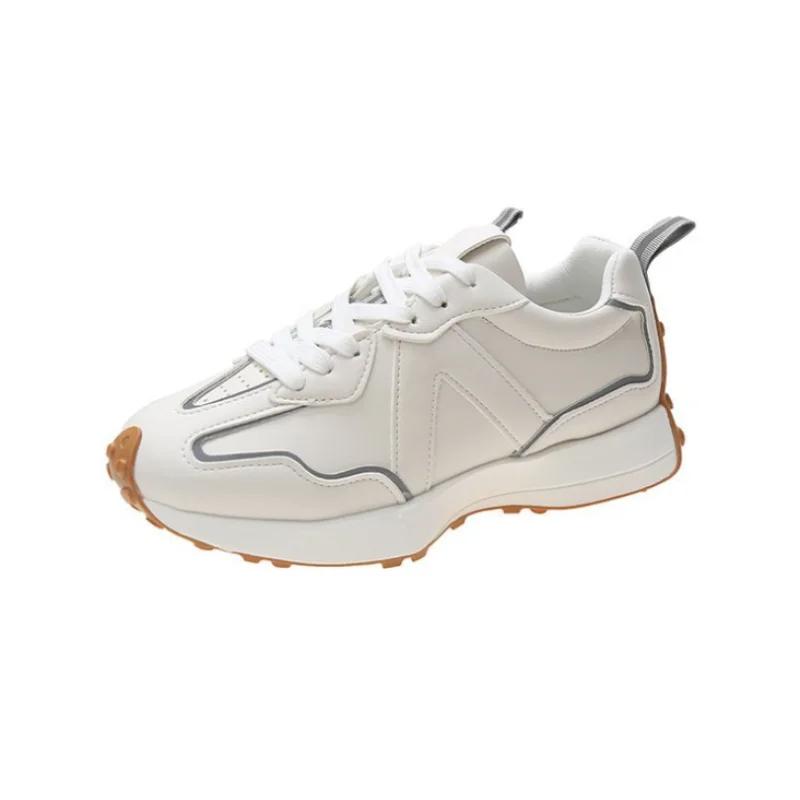 

New Autumn Sneakers Women Designer Platform Shoes Fashion Breathable Soft Leather Sport Basket Femme Chunky Sneakers Women 2021