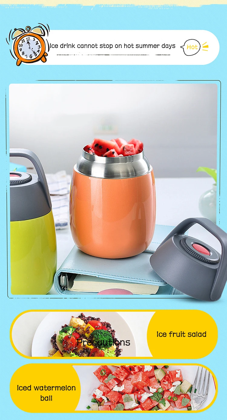 Портативный Ланч бокс 450 мл изолированный стакан горшок для тушения из