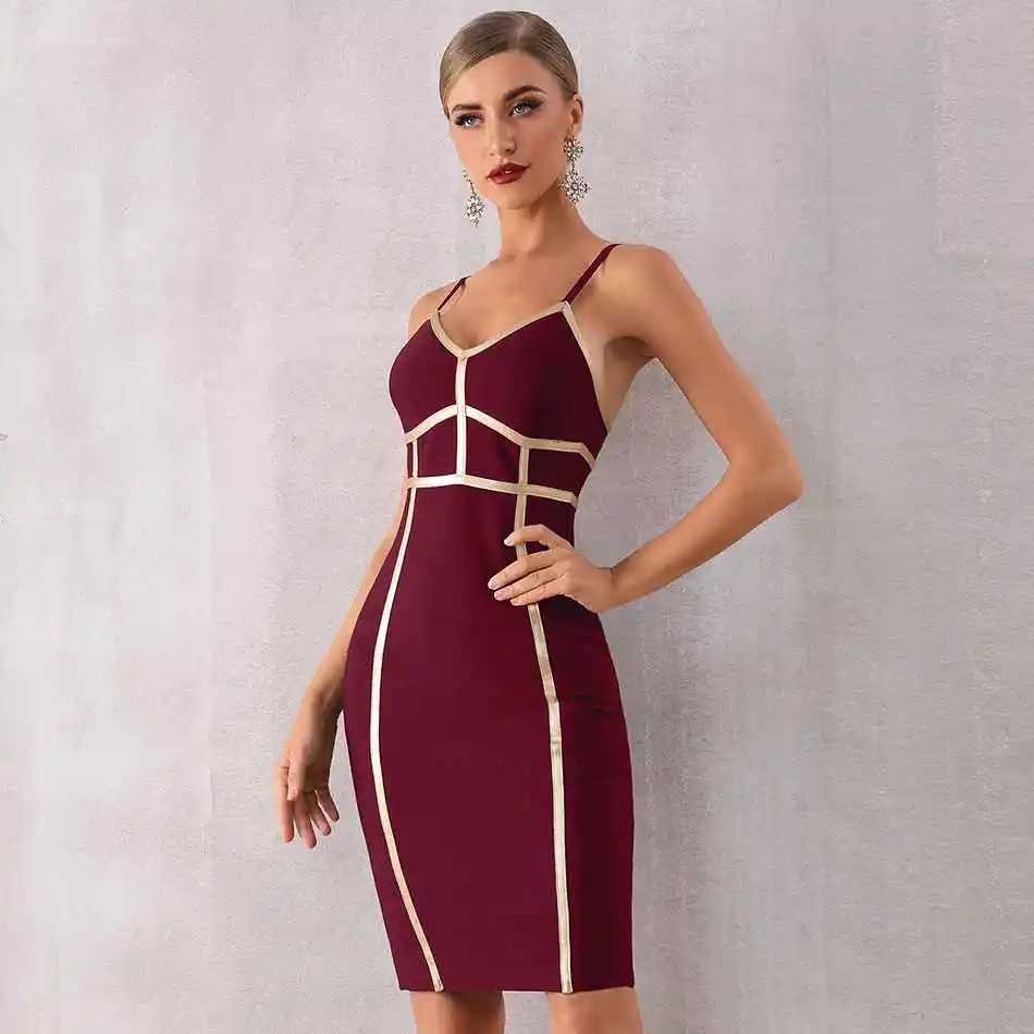 Облегающее платье Seamyla в черную полоску на бретельках без бретелек женское