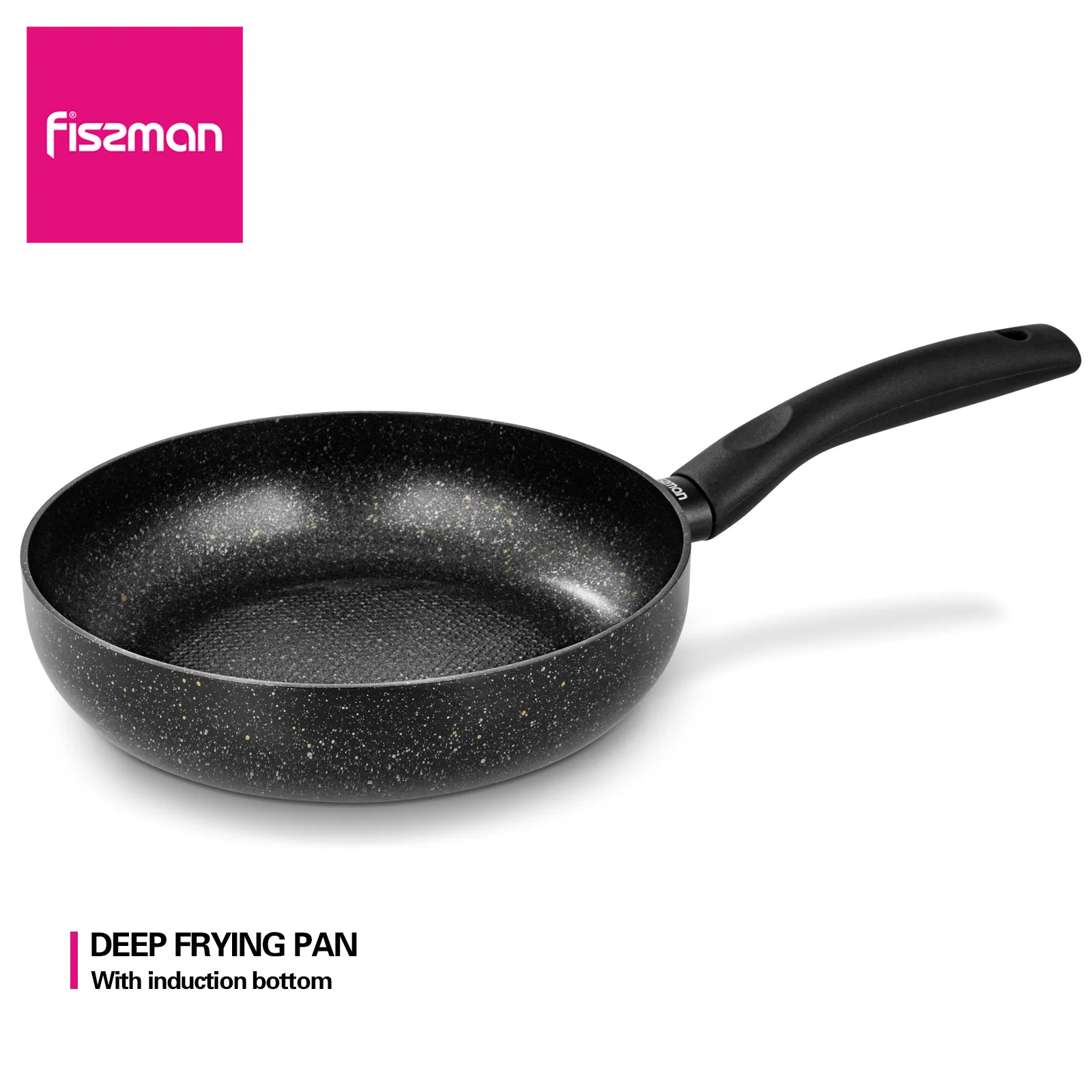 Глубокая Сковорода FISSMAN с антипригарным покрытием кованая алюминиевая точечная