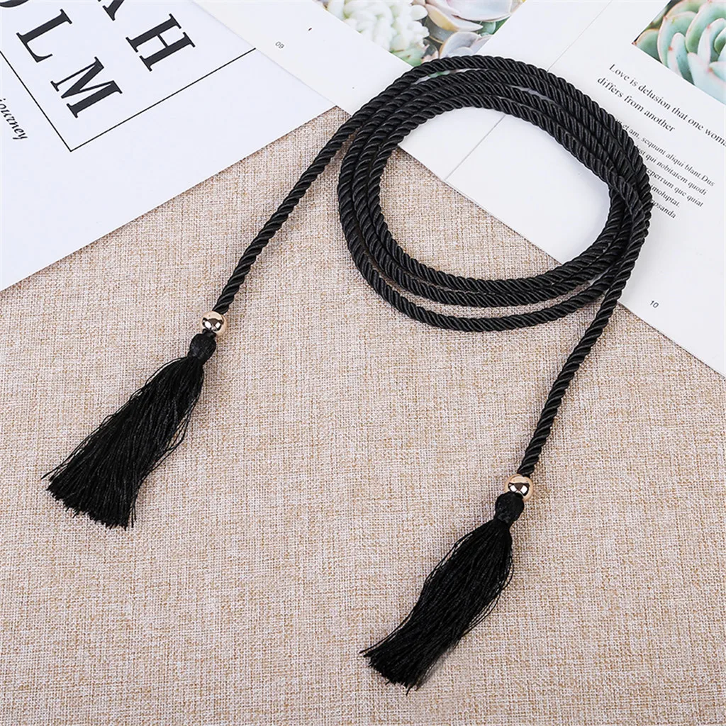 Женский пояс с бусинами элегантный эластичный из искусственной кожи украшенный