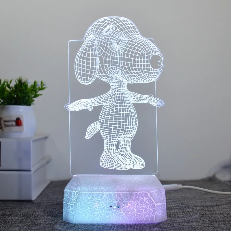 Новейший дистанционный Pegasus 3D светодиодный светильник Настольная лампа Иллюзия ночник 7 цветов Изменение настроения лампа 3AA USB с питанием от аккумулятора - Испускаемый цвет: K