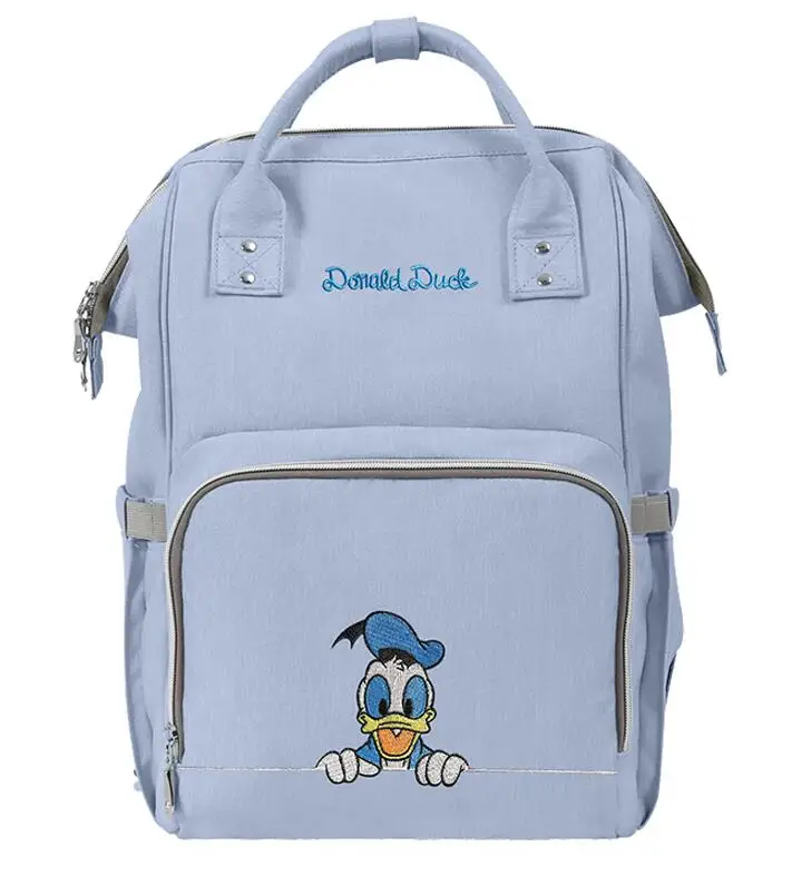 DS-02 Blue Сумка Дисней, сумка для подгузников, рюкзак, USB бутылочка, подогрев, сумки для мам, Минни, Микки, сумки для подгузников, для путешествий, Оксфорд, сумка для кормления детей - Цвет: DS-02 Blue