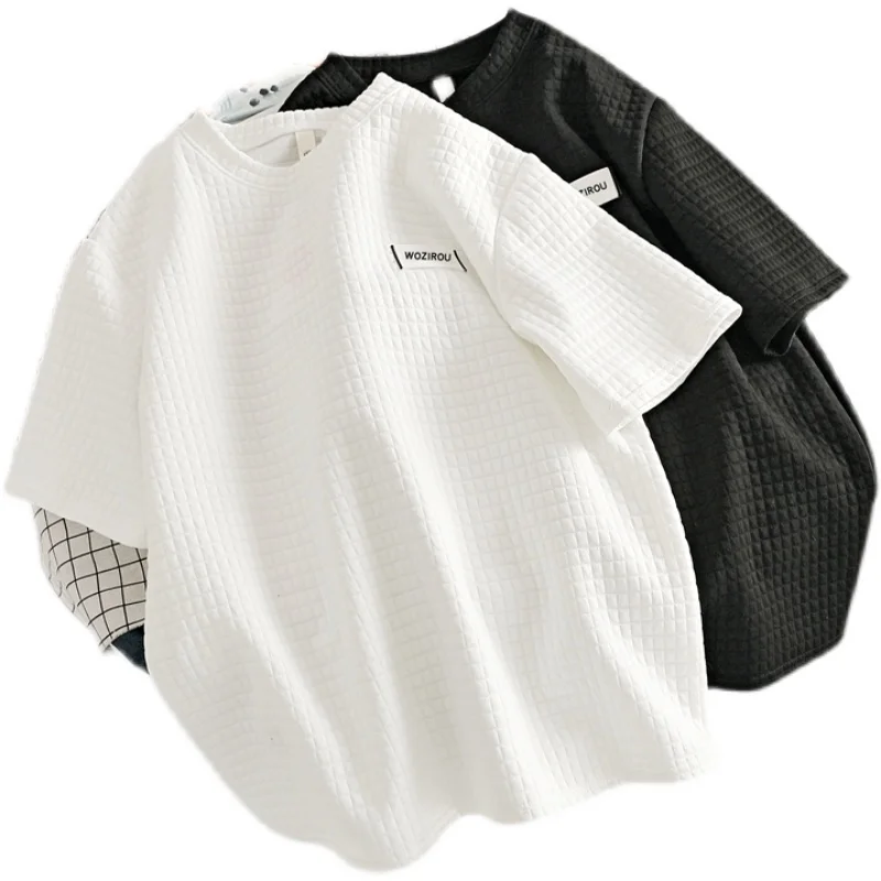 

Spring 2021 new solid color short-sleeved pullover loose T-shirt for women's Korean edition top