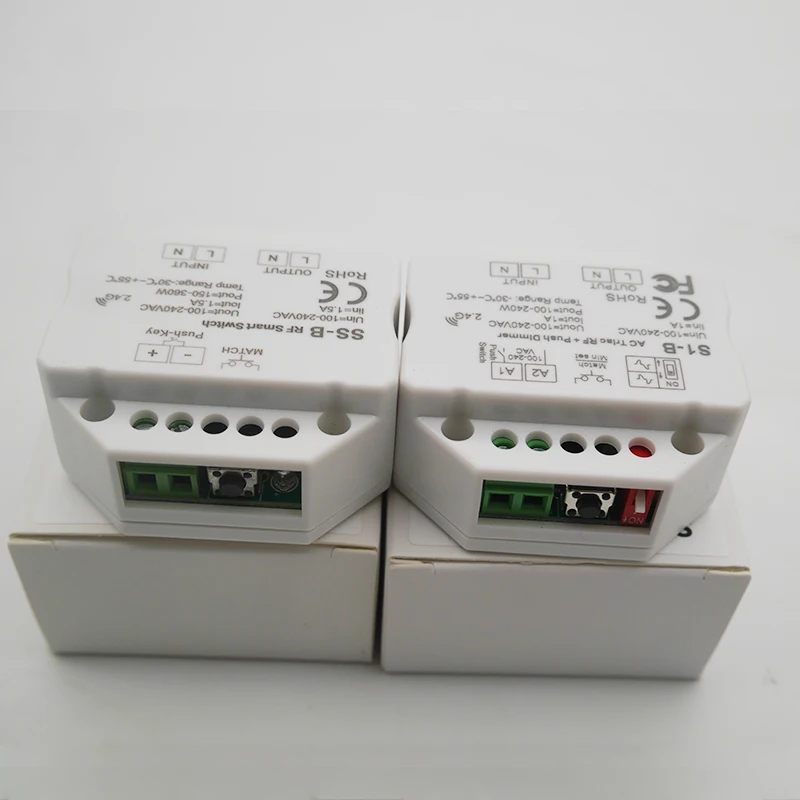 

RF Smart Switch SS-B Output 100-240VAC 1.5A 150W~360W RF smart switch with relay output led controller AC110V 220V