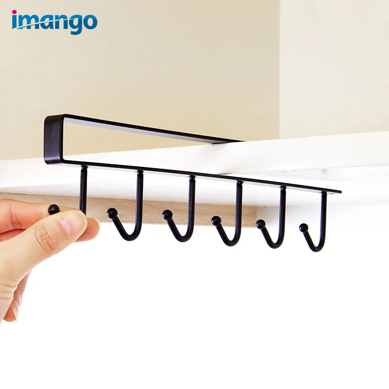 Многофункциональный кухонный металлический крючок для шкафов стеллаж хранения