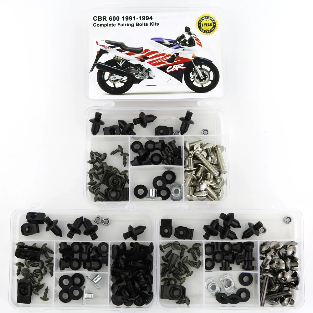 Винты для мотоцикла Honda CBR600 1991 1992 1993 1994 Полный Комплект болтов обтекателя