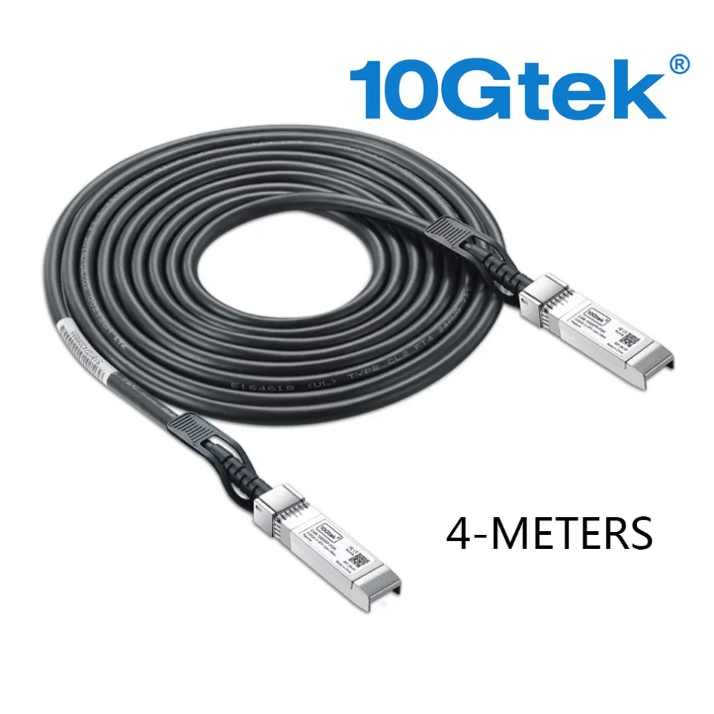 10gtek для можжевельника QFX-SFP-DAC-1M/EX-SFP-10GE-DAC-1M 10 ГБ/сек. 10GBASE-CU Twinax для программирования в производственных условиях+ прямого подключения Медь кабеля длиной 1 метр