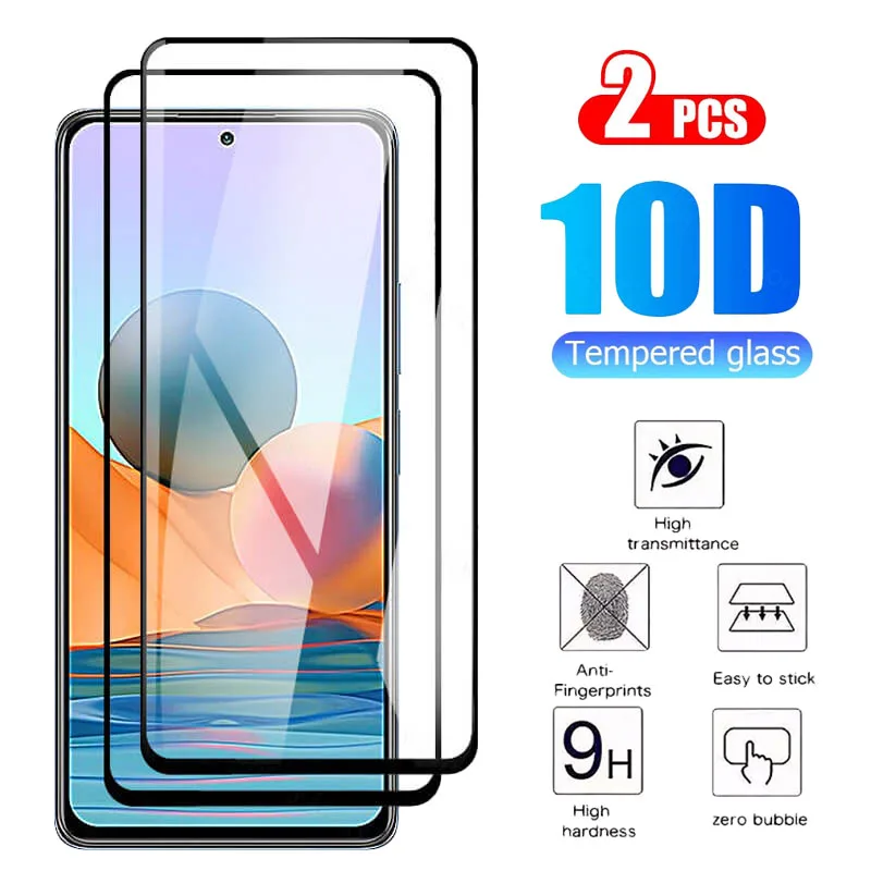 Чехол с полным покрытием для Xiaomi Redmi Note 10 Pro Max Защитное стекло Xiomi Xaomi Redme Note10 10S 10Pro