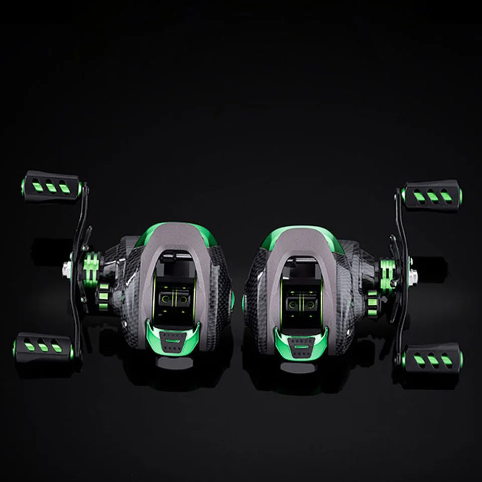 Двойной тормоз катушка для заброса приманки с магнитной системой максимальное