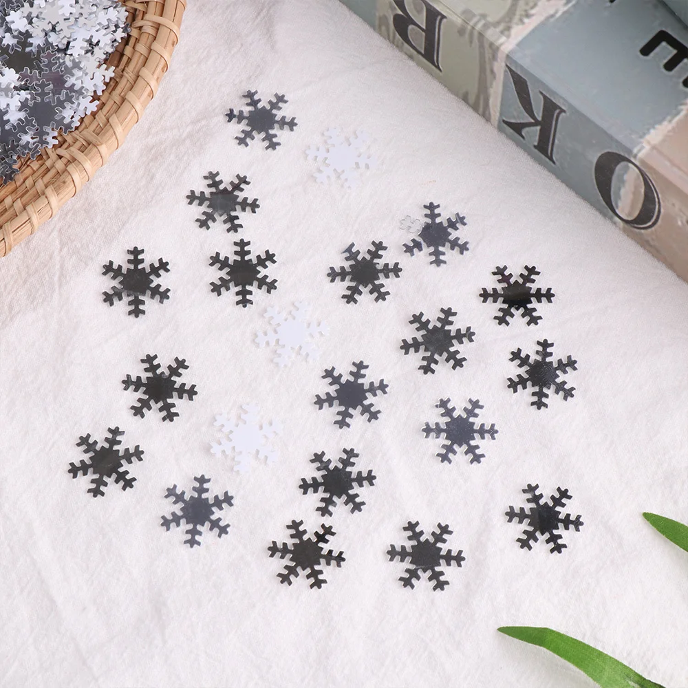 14 г новогодний Снеговик Конфетти в форме снежинок стол разбрызгиватель вечерние