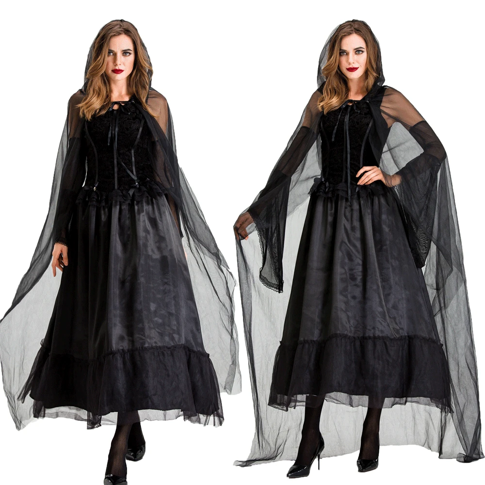 

New Halloween Costume Witch Women Scary Zombie Vampire Halloween Costume Horror Sexy Dress Cosplay Costume Death Ghost Bride