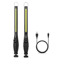 led car repair rechargeable cob with power indicator work light magnetic base 360 rotation 2pcs