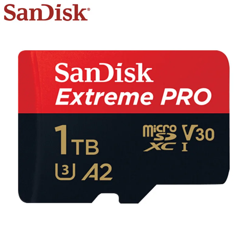 

Sandisk Memory Card Class 10 Extreme PRO Card 1TB Max Speed Reading 170MB/s TF Card A2 V30 UHS-I U3 Micro SD Card