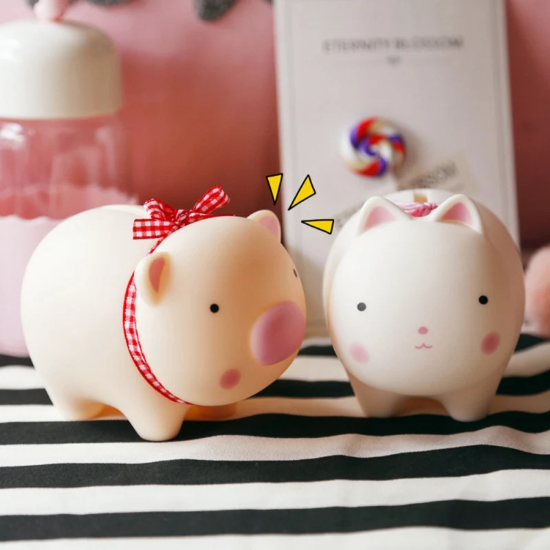 Милые Мультяшные животные копилка винил ПВХ Копилка портативный панда Медведь