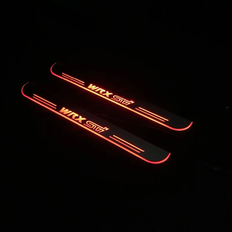 

For Subaru Forester Impreza XV Ascent Legacy BRZ Outback WRX STI LED Door Sill Scuff Plate Pedal Dynamic Light welcome light