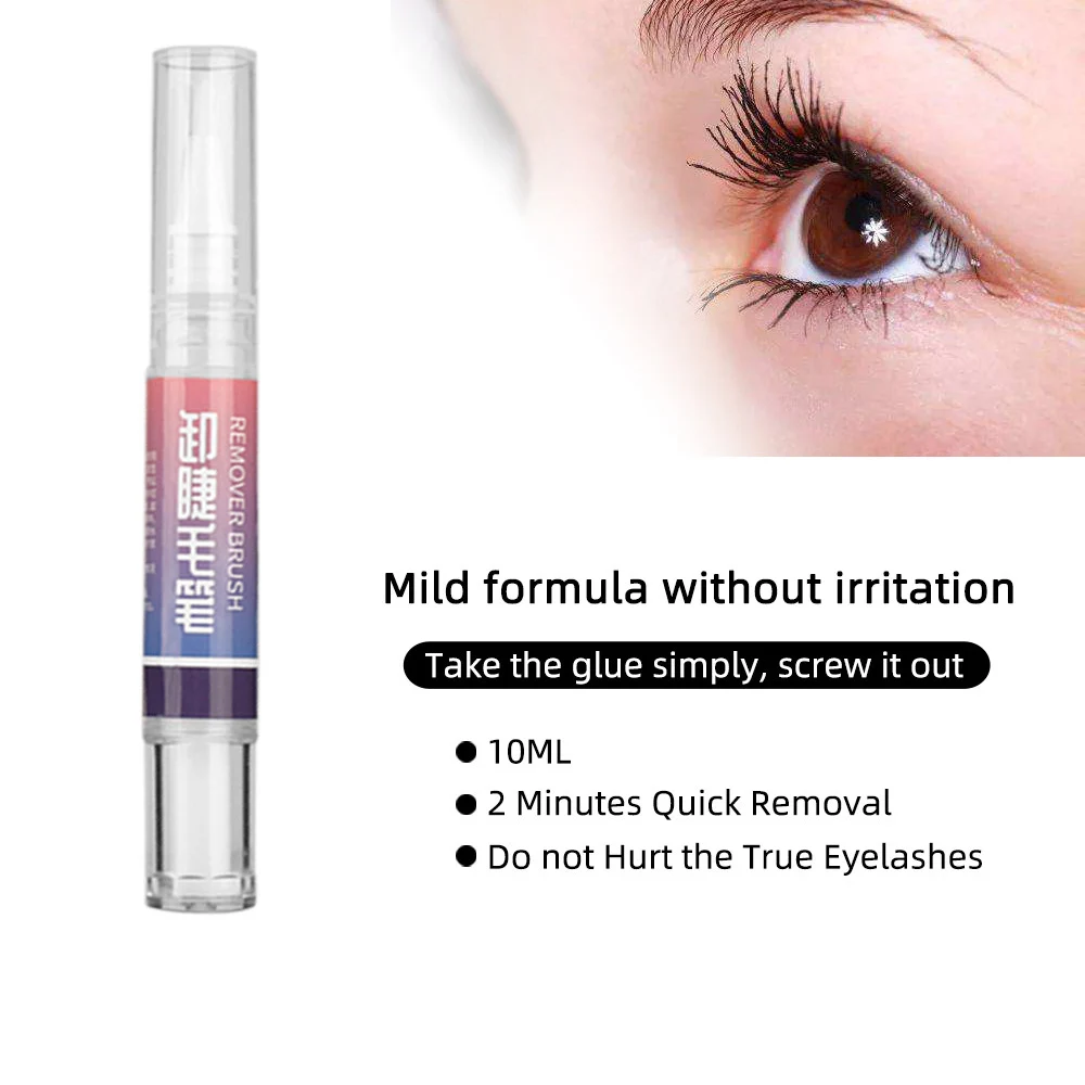 Средство для удаления клея с ресниц клей наращивания ручка искусственных кисть
