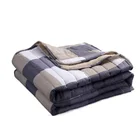 Летнее крутое одеяло из промытого хлопка, тонкое воздухопроницаемое одеяло для кровати, офисного дивана, плед с кондиционированием воздуха