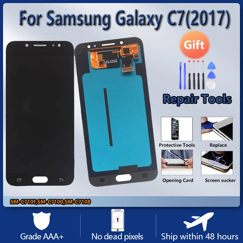 

5.5'' for SAMSUNG Galaxy C7 C7000 2017 C8 C710 LCD Display Touch Screen Digitizer Replacement For Samsung C7 C7000 LCD