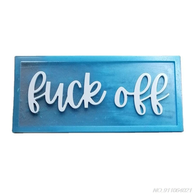 

Epoxy Resin Mold Doorplate Door Signs Casting Silicone Mould DIY Crafts Hanging Tags Decorations Making Tools M22 21 Wholesales