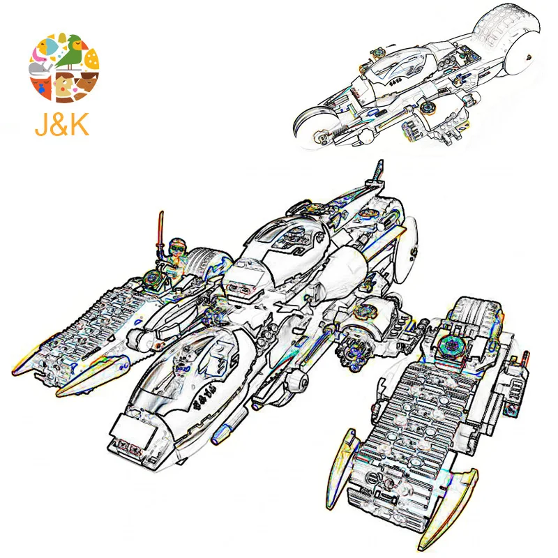 70595 1135 шт. серии ниндзя Ultimate Secret Raider 4 в 1 деформация установка Chariot строительство DIY
