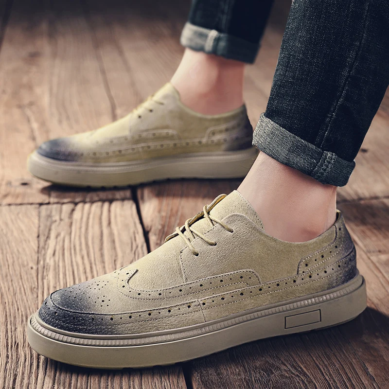 Итальянские модные кроссовки роскошные мужские повседневные туфли замшевые