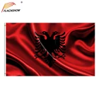 Флаг флага флагна Албании размером 3 Х5 футов, подвесные флаги и баннеры из полиэстера