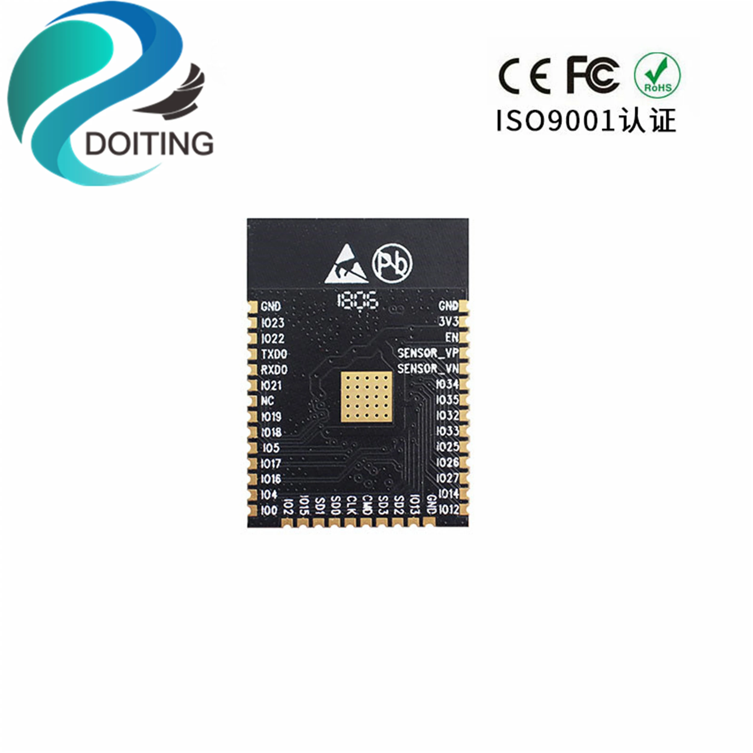 

DOITING ESP32-WROOM-32 Wifi CPU WiFi + Bluetooth IoT CE/FCC/ROSH