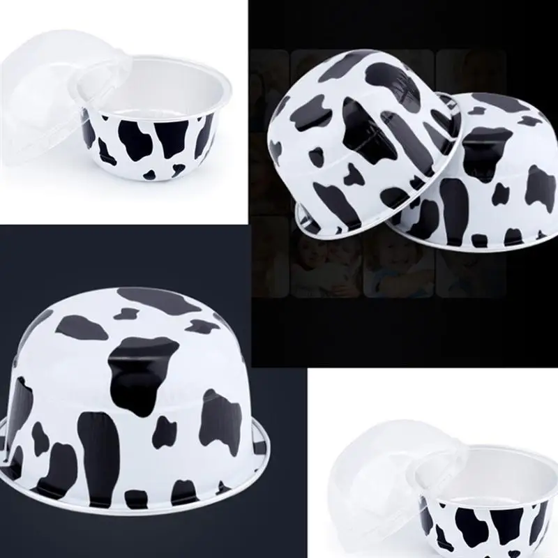 20pcs Cake Cup Lids Cow Grain Aluminum Foil Durable Dessert Pudding for Home Baking Kitchen Accessories | Дом и сад