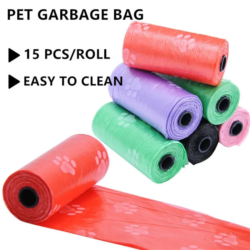 

Biodegradable Pet Dog Poop Bag Zero Waste Cat Pooper Bags Paw Doggy Litter Dispenser Pets Products For Outdoor Clean Supplies
