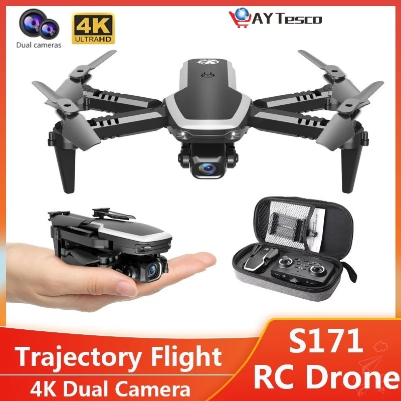 

Mini Drone 4K WIFI HD Dual Camera Aerial Photography Six-axis Gyroscope RC Helicopter Altitude Hold Remote Control Drones Gift