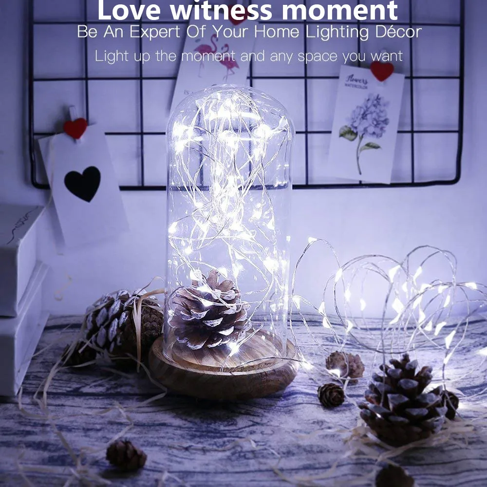 10 м Рождественский Декор занавеска 100LED струнный светильник фея электрическая