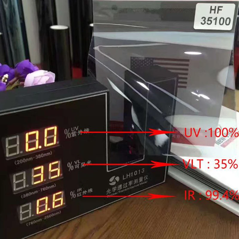 50 см X 300 высокие термоизоляционные наклейки на окно оттенок VLT35 % IR100 UV400 уход за