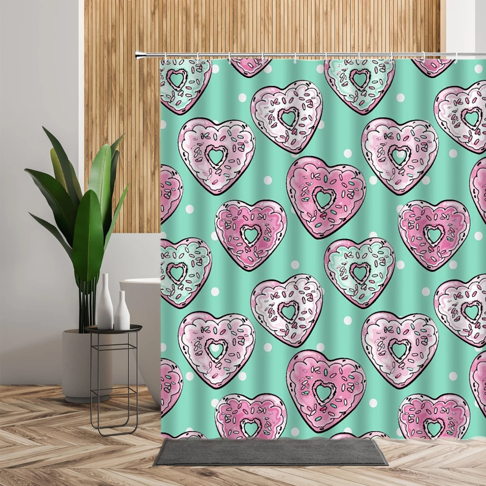 American Style Shower Curtain Red Lip Bathroom Bath Decor 3D Originality Waterproof Printed Fabric Girl Living Room Curtains Set |