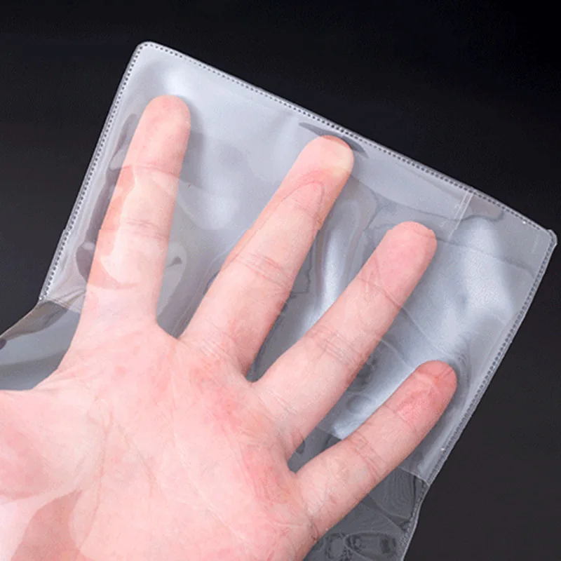 2pcs Travel Waterproof Dirt Passport Holder Cover Wallet Transparent PVC ID Card Holders Business Credit Case Pouch - купить по