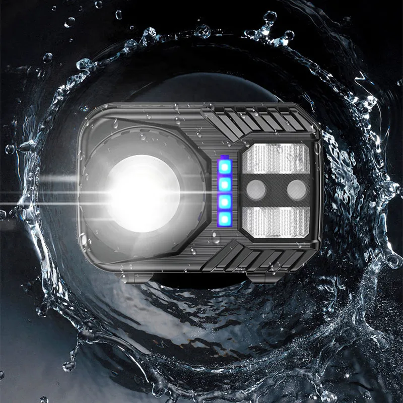 10000LMs мощный движения Сенсор налобный фонарь светодиодный головной светильник USB