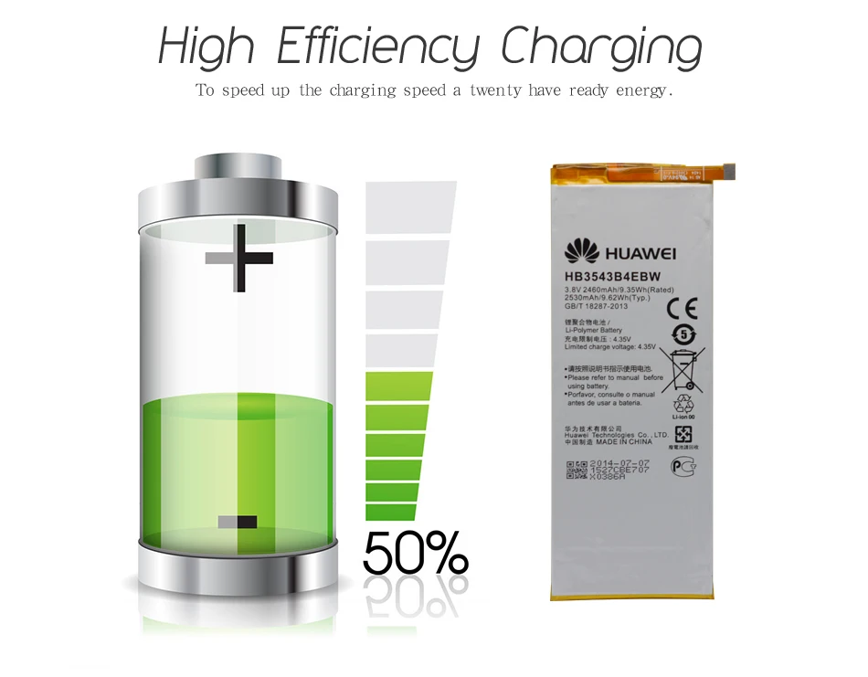 Hua Wei аккумулятор для телефона HB3543B4EBW для huawei Ascend P7 L07 L09 L00 L10 L05 L11 Сменные Аккумуляторы 2460 мАч+ Инструменты
