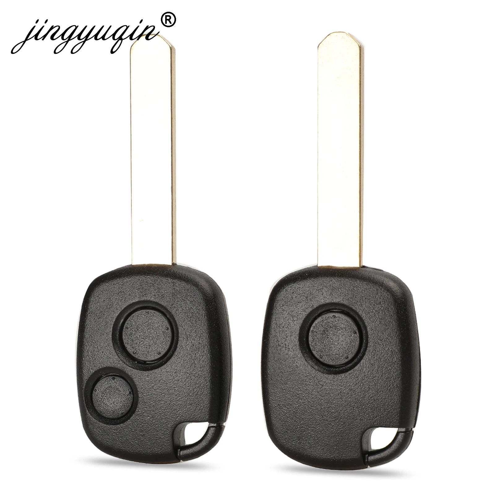 Jingyuqin 1/2 кнопки дистанционного ключа чехол для Honda CR-V Odyssey Fit, City c-ivic accord с кнопкой Pad