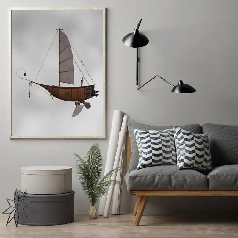 Винтажное настенное художественное изображение холст Painitng для горячего воздуха