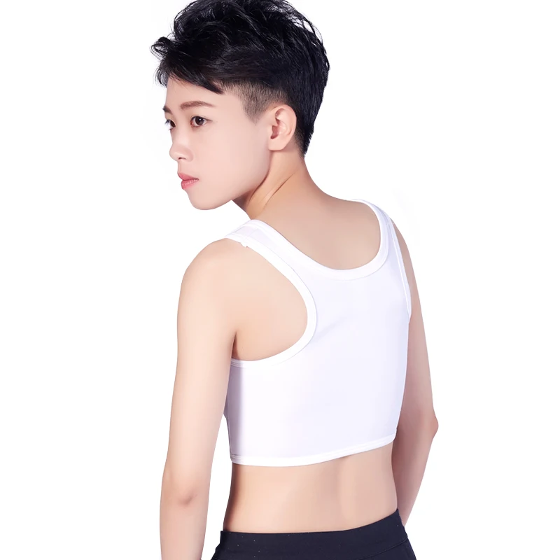 Короткий корсет бюстье для груди Tomboy спортивный топ лесбиянок свободное дышащее