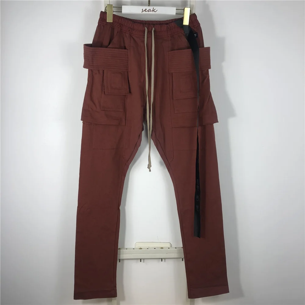 

Брюки Seak мужские/женские в готическом стиле, повседневные спортивные штаны-султанки, легкие однотонные свободные брюки-карго, черные, разме...